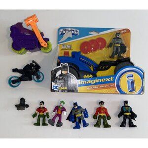 DC Super Friends Imaginext Batman Justice League Rally Car Batmobile Mini Figure